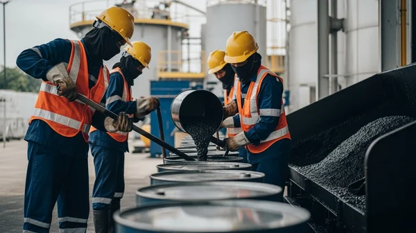 Pabrik Aspal Cilegon memproduksi Aspal secara rutin sehingga menjaga ketersediaan stok.