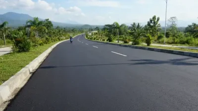 Jasa Pengaspalan Garut ini tampilan hasil jadi setelah di aspal.